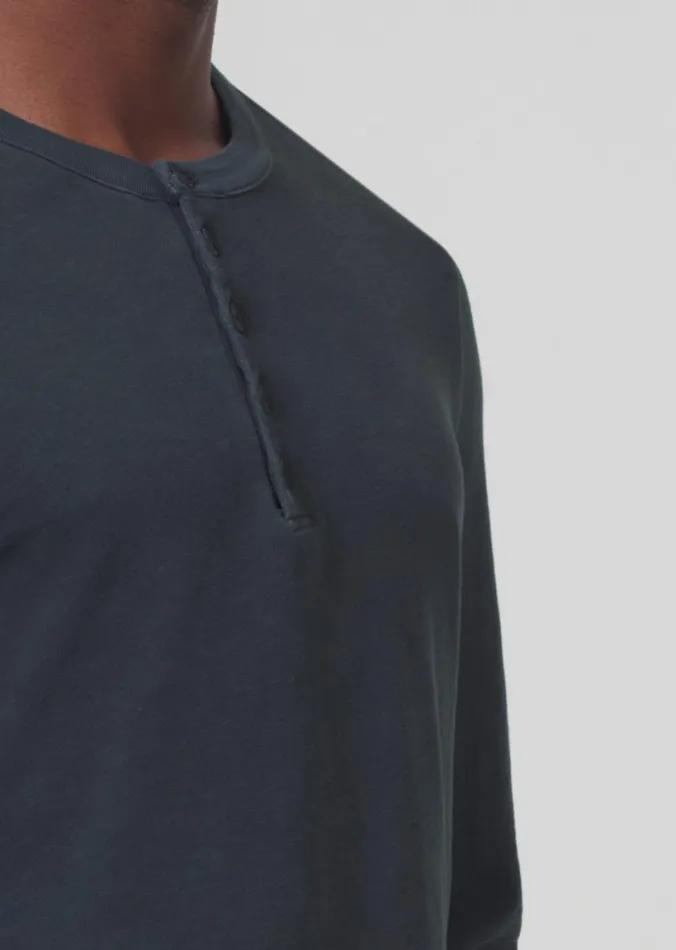 Citizens Of Humanity Classic Henley Charred Cedar Men Shirts