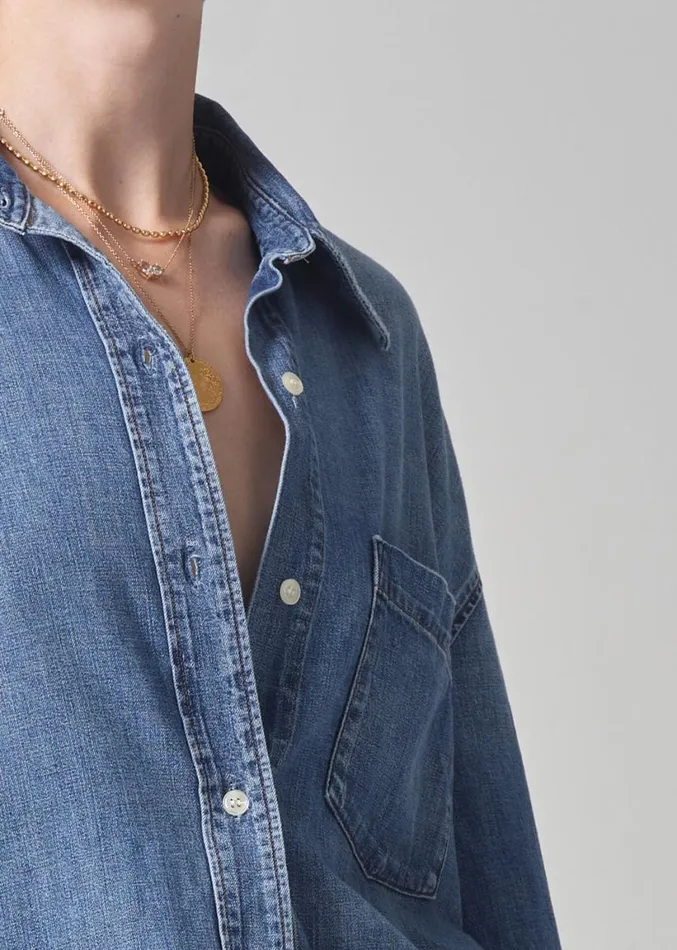 Citizens Of Humanity Cocoon Shirt Somerset Women Tops