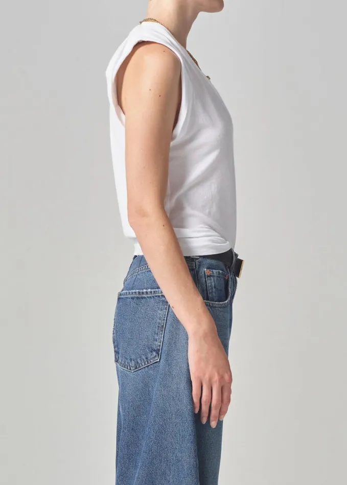 Citizens Of Humanity Edith VNeck White Women Tops