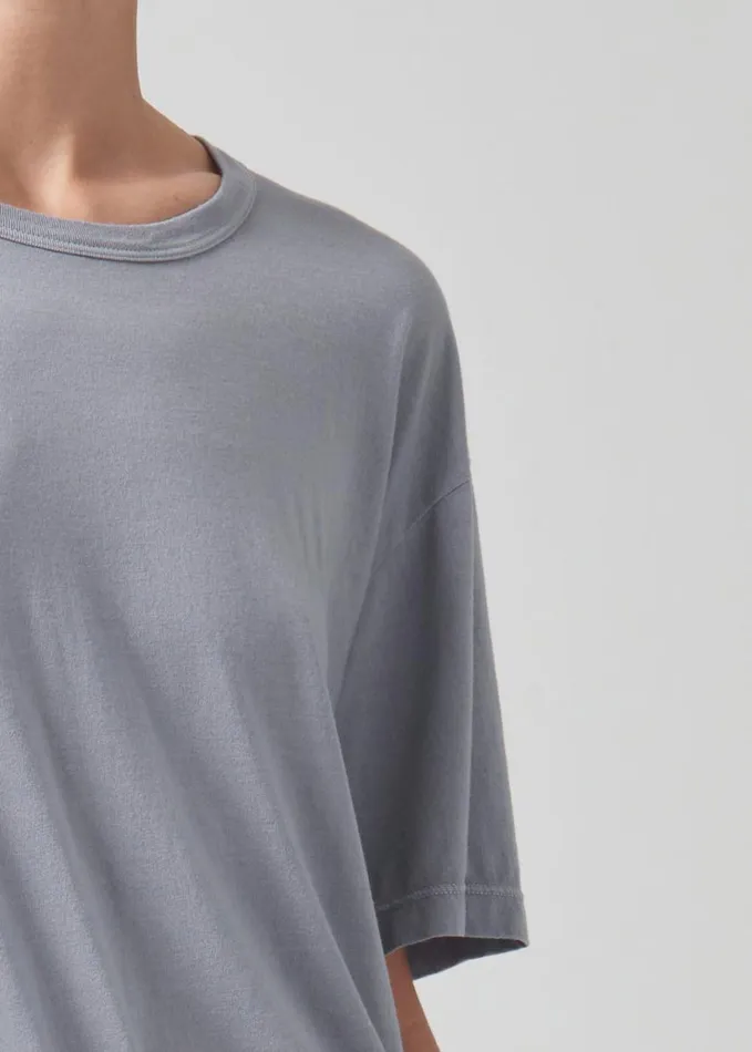 Citizens Of Humanity Elisabetta Relaxed Tee Cyclone Grey Women Tops