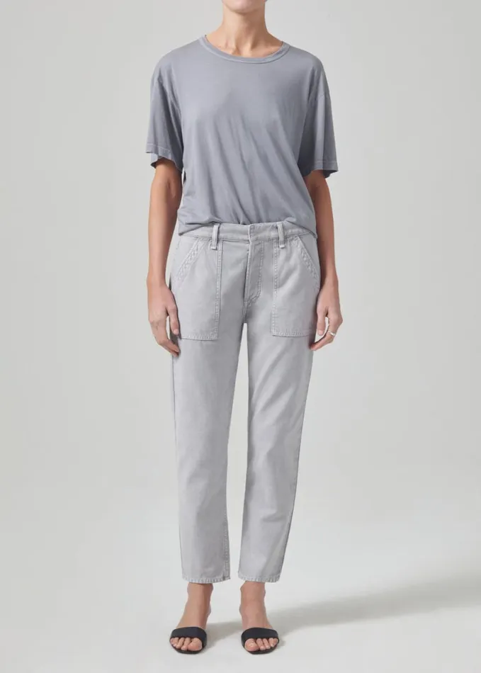 Citizens Of Humanity Elisabetta Relaxed Tee Cyclone Grey Women Tops