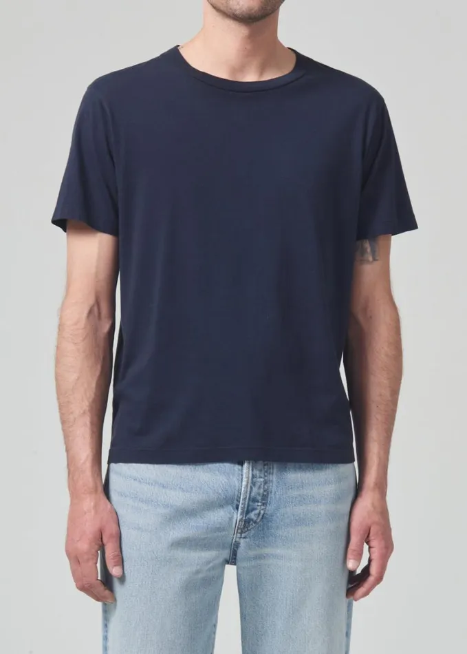 Citizens Of Humanity Everyday Short Sleeve Tee Dark Navy Men Shirts