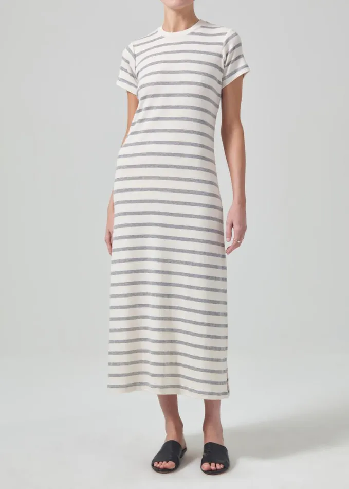 Citizens Of Humanity Goldie Dress Campanula Stripe Women Dresses and Jumpsuits