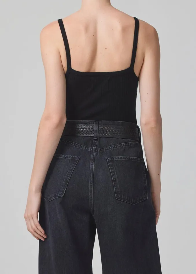 Citizens Of Humanity Harper Bodysuit Tank Black Women Tops