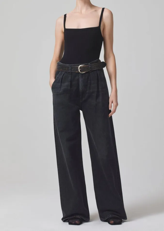Citizens Of Humanity Harper Bodysuit Tank Black Women Tops