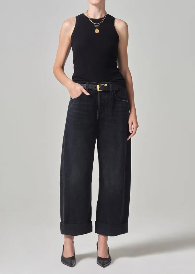 Citizens Of Humanity Isabel Rib Tank Black Women Tops