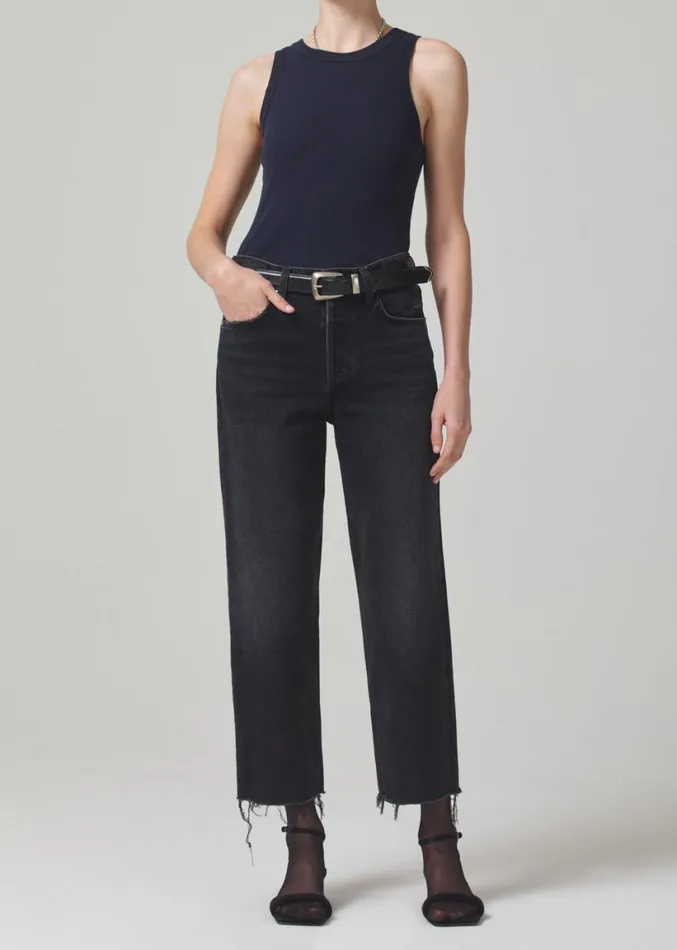 Citizens Of Humanity Isabel Rib Tank Navy Women Tops
