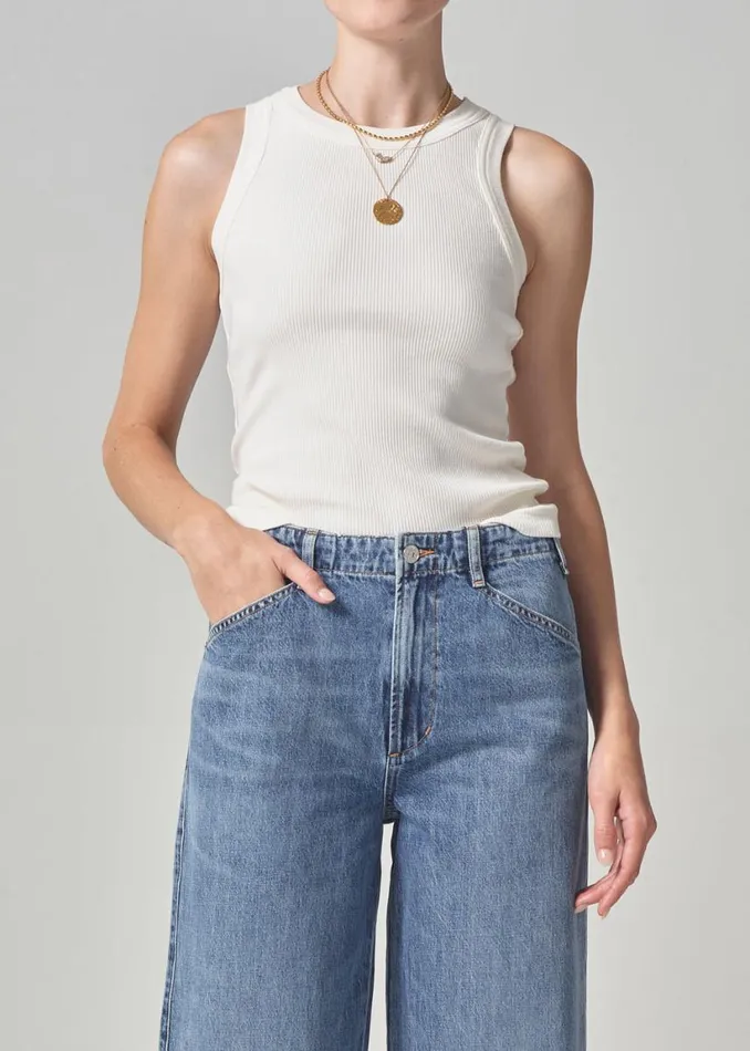 Citizens Of Humanity Isabel Rib Tank Pashmina Women Tops