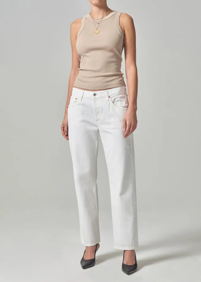 Citizens Of Humanity Isabel Rib Tank Taos Sand Women Tops