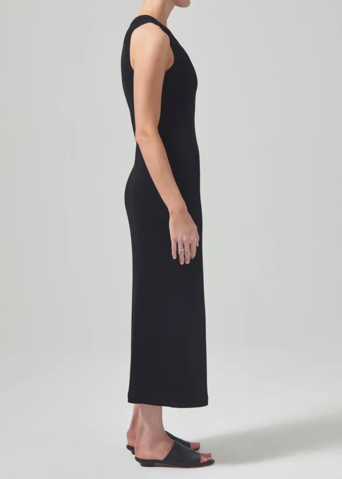 Citizens Of Humanity Isabel Tank Dress Black Women Dresses and Jumpsuits