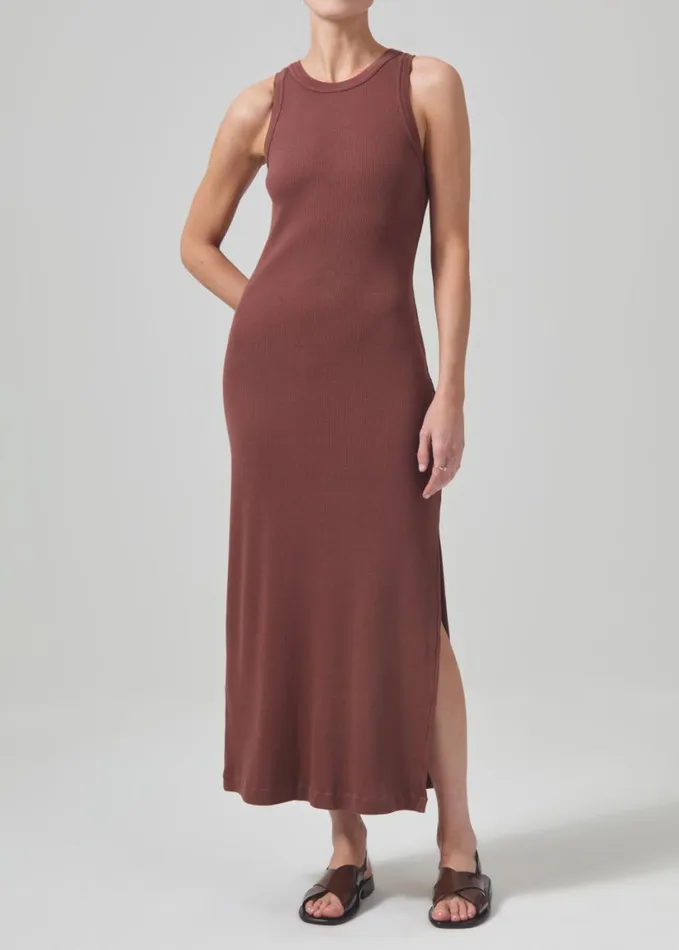 Citizens Of Humanity Isabel Tank Dress Mink Women Dresses and Jumpsuits