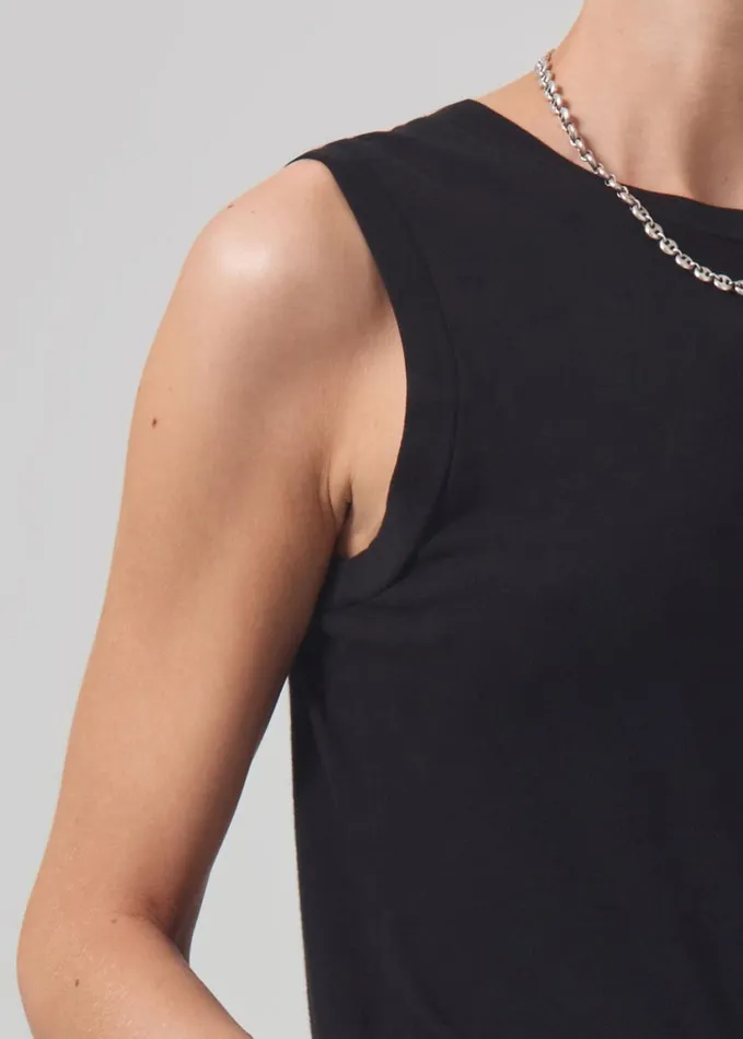 Citizens Of Humanity Jessie Modern Muscle Tee Black Women Tops