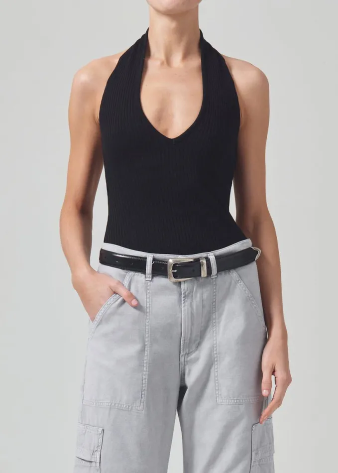 Citizens Of Humanity Julien Halter Top Black Women Tops