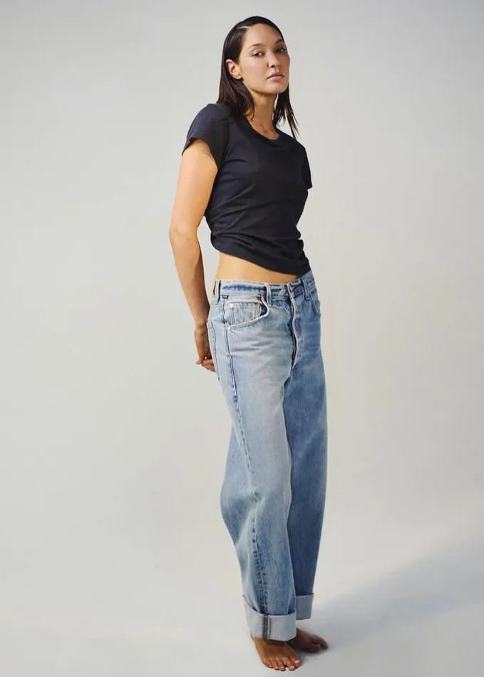 Citizens Of Humanity Juliette Slim TShirt Washed Black Women Tops