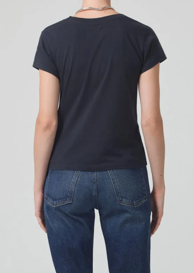 Citizens Of Humanity Juliette Slim TShirt Washed Black Women Tops