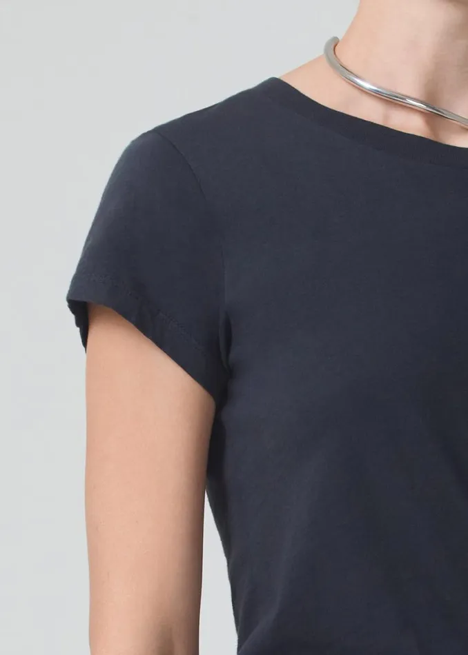 Citizens Of Humanity Juliette Slim TShirt Washed Black Women Tops