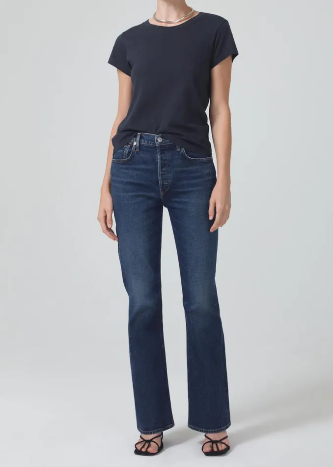 Citizens Of Humanity Juliette Slim TShirt Washed Black Women Tops