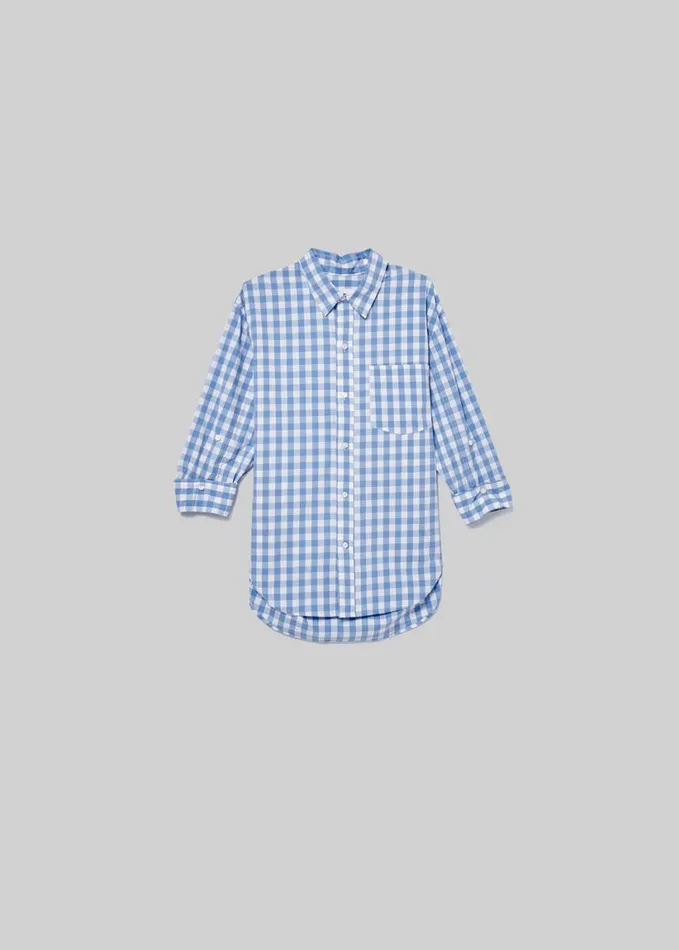 Citizens Of Humanity Kayla Shirt Bluesky Gingham Women Tops