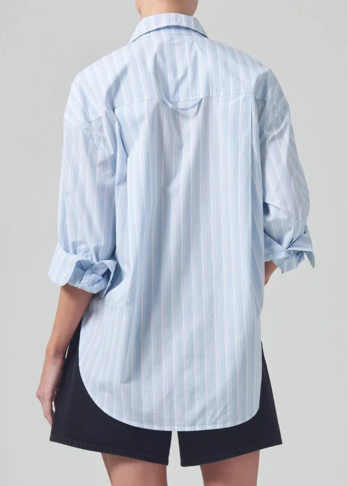 Citizens Of Humanity Kayla Shirt Marino Stripe Women Tops