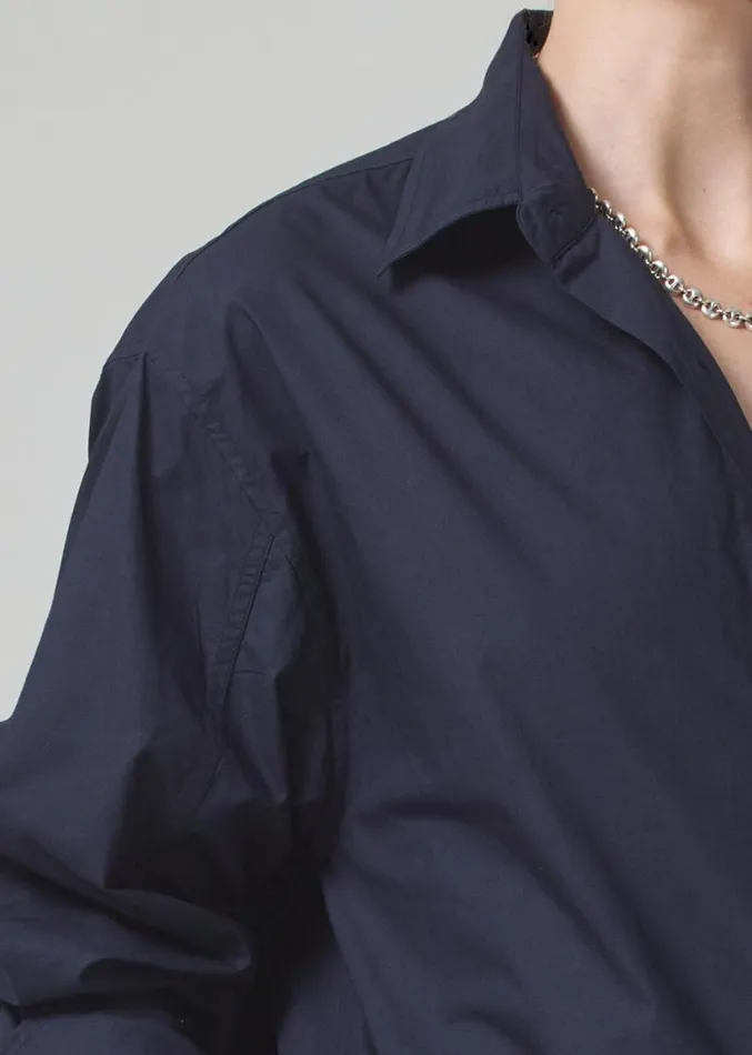 Citizens Of Humanity Kayla Shirt Navy Women Tops