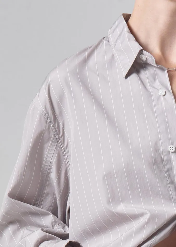 Citizens Of Humanity Kayla Shirt Tailor Grey Stripe Women Tops