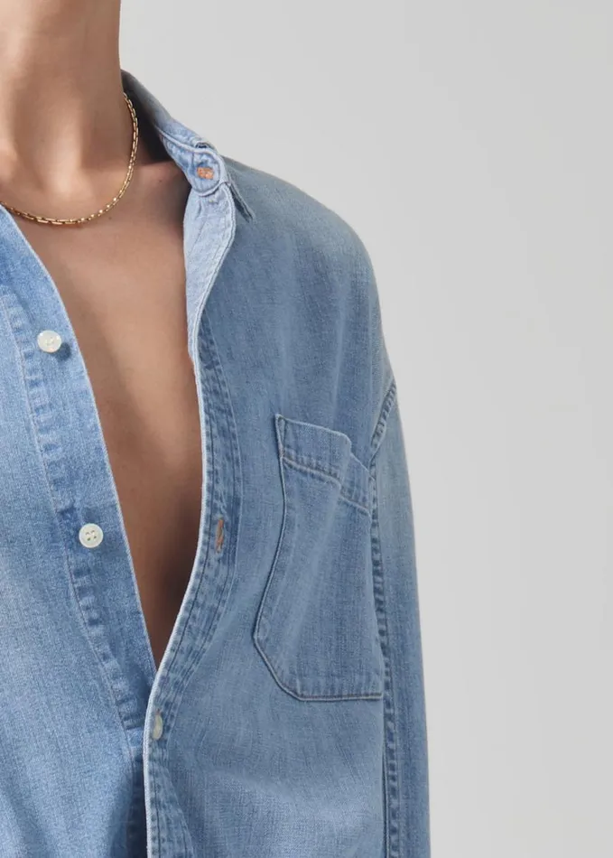Citizens Of Humanity Kayla Shrunken Shirt Tide Women Tops