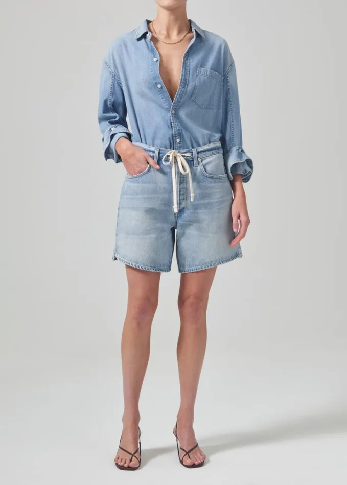 Citizens Of Humanity Kayla Shrunken Shirt Tide Women Tops