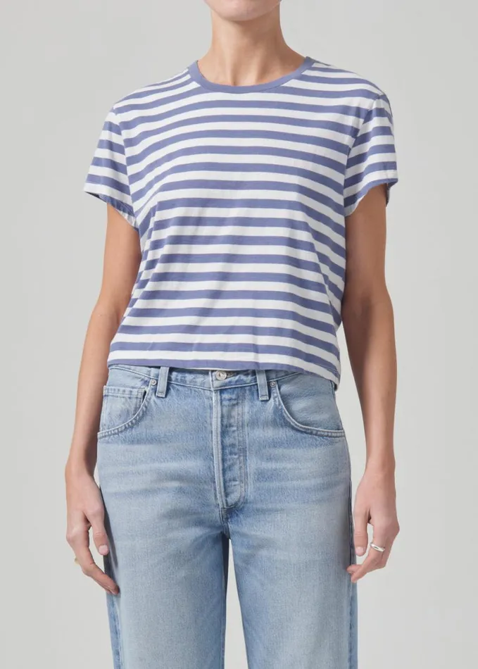 Citizens Of Humanity Kyle Tee Adobe Stripe Women Tops