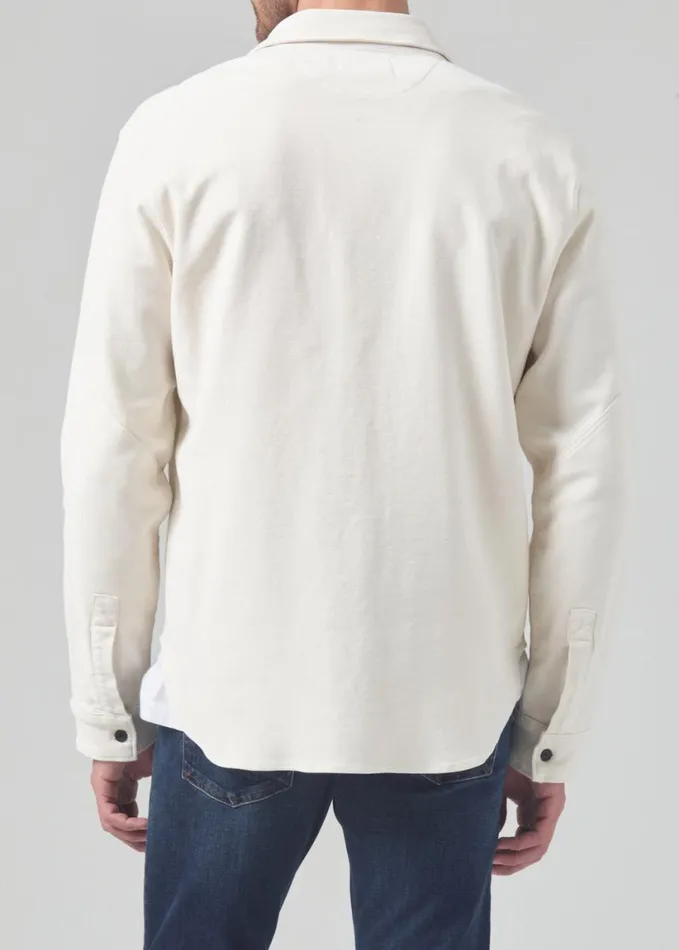 Citizens Of Humanity Luca Bucket Dye Shirt French Terry Spectral Men Shirts