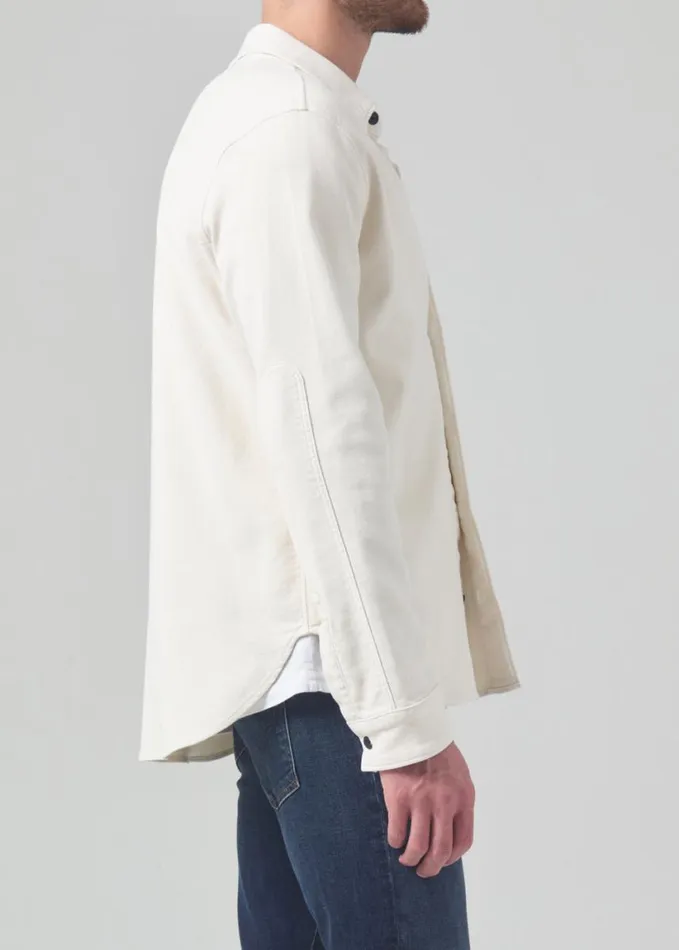Citizens Of Humanity Luca Bucket Dye Shirt French Terry Spectral Men Shirts