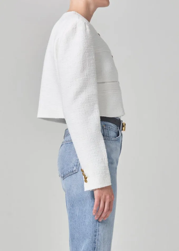 Citizens Of Humanity Pia Cropped Jacket Naturaline Women Jackets