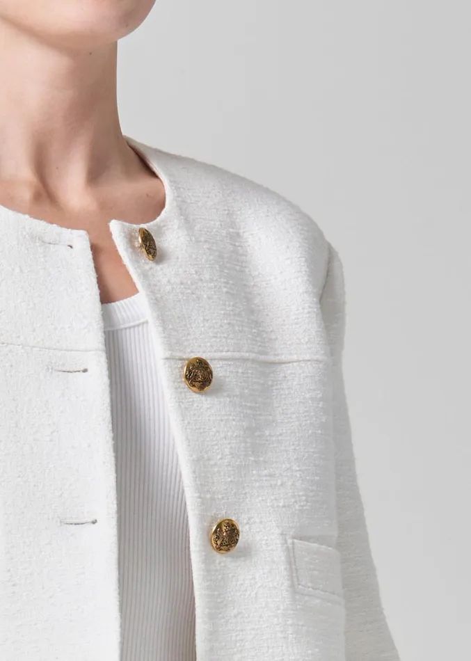 Citizens Of Humanity Pia Cropped Jacket Naturaline Women Jackets