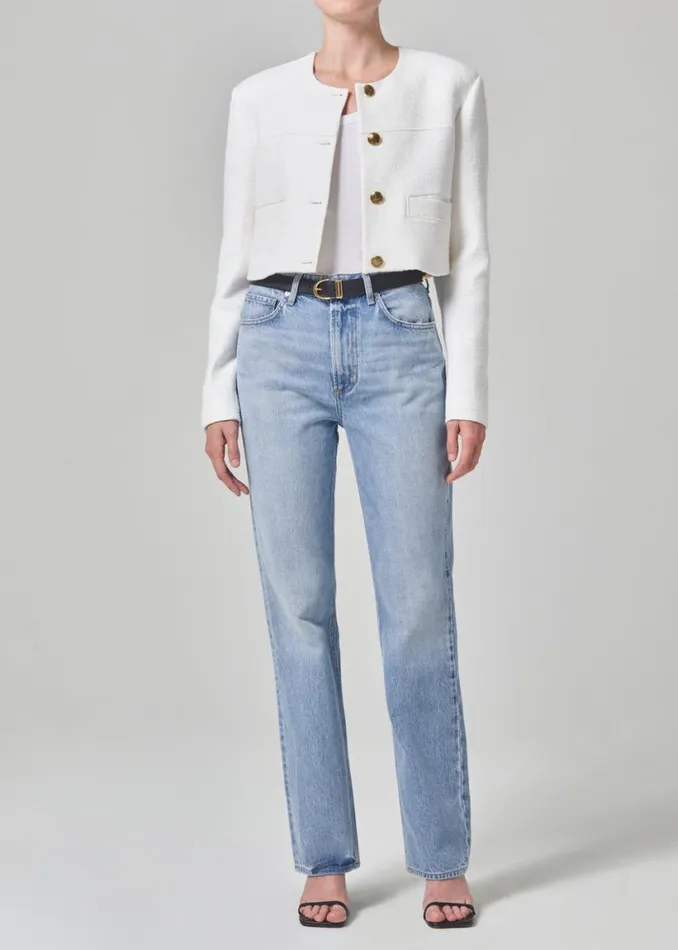 Citizens Of Humanity Pia Cropped Jacket Naturaline Women Jackets