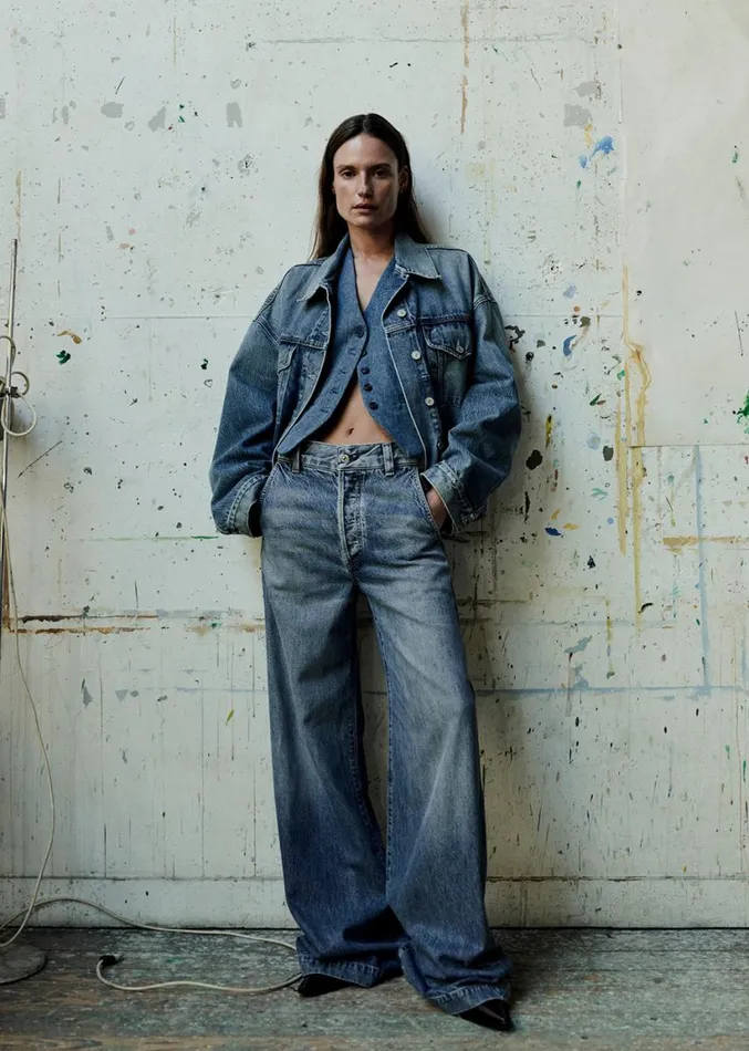Citizens Of Humanity Quira Puff Denim Jacket Santos Women Jackets