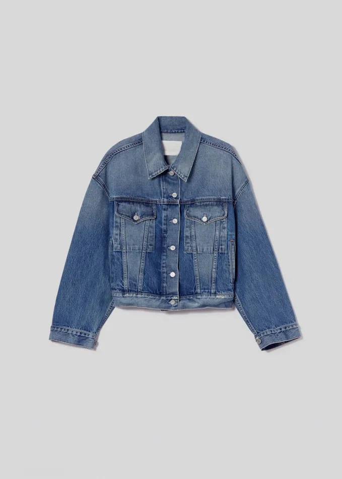 Citizens Of Humanity Quira Puff Denim Jacket Santos Women Jackets