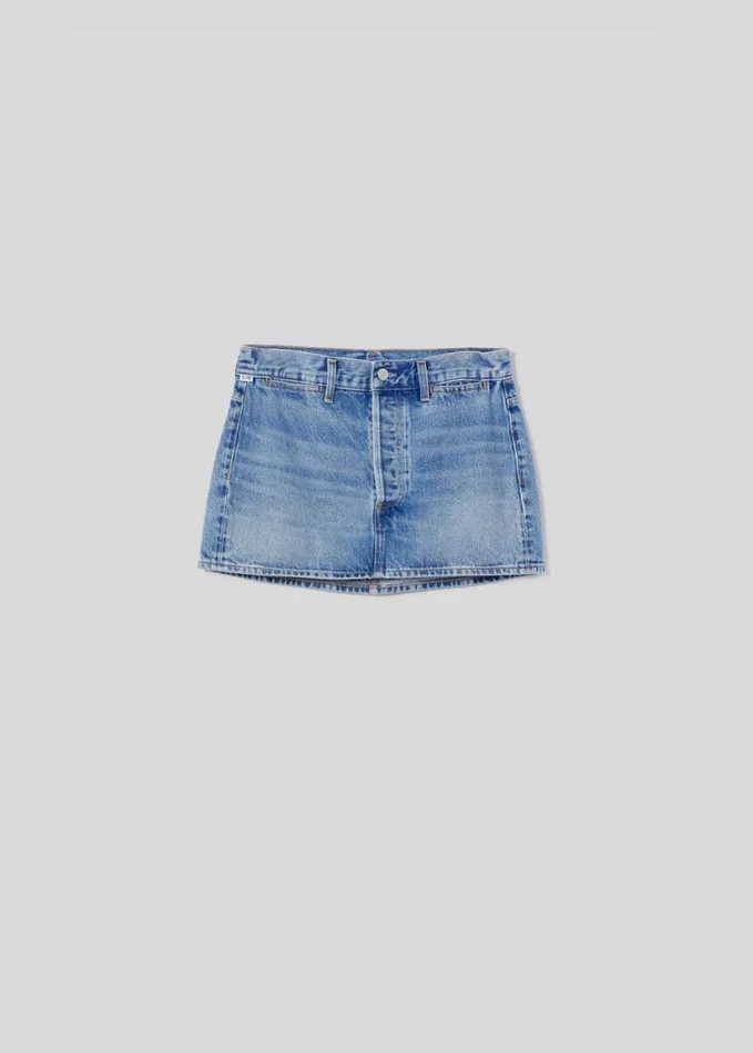 Citizens Of Humanity Rosie Mini Skirt Blue Glaze Women Skirts