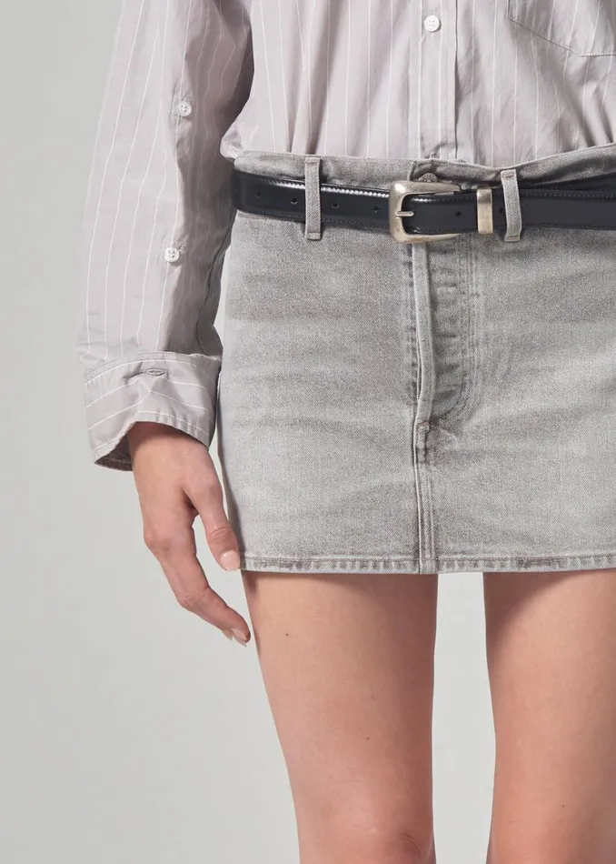 Citizens Of Humanity Rosie Mini Skirt Quartz Grey Women Skirts