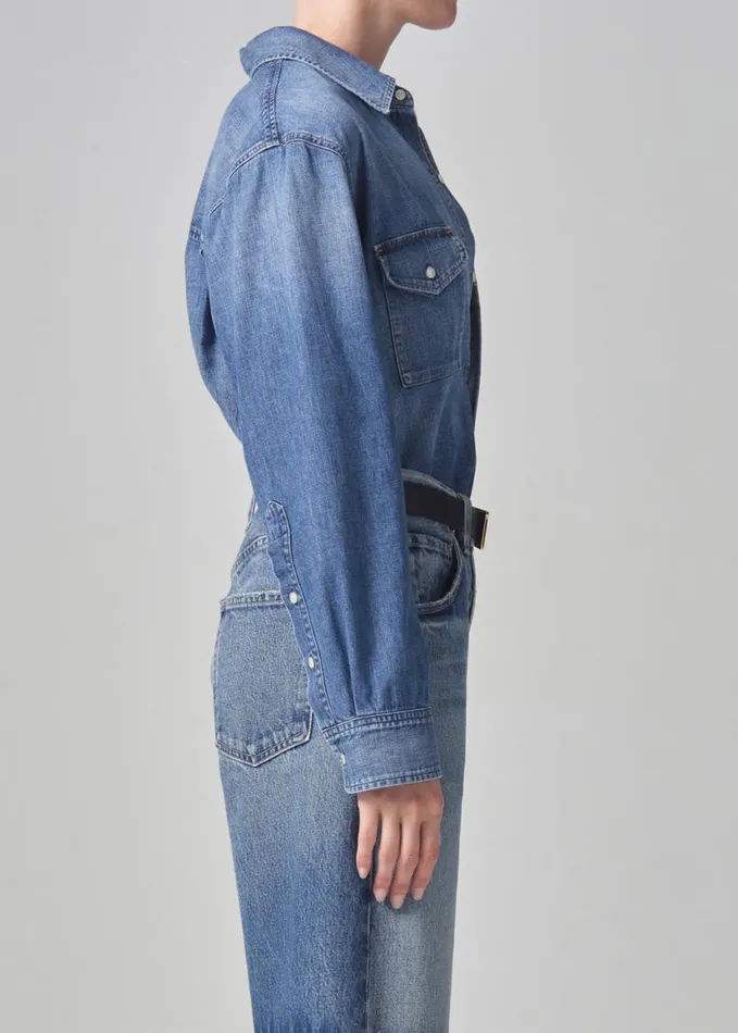 Citizens Of Humanity Sera Bodysuit Strudel Women Tops