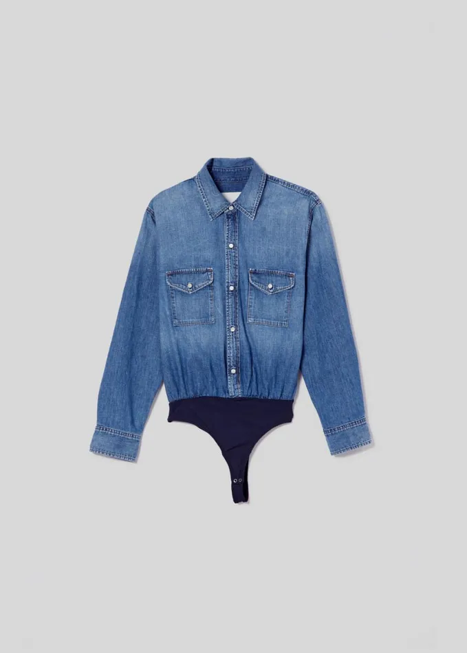Citizens Of Humanity Sera Bodysuit Strudel Women Tops