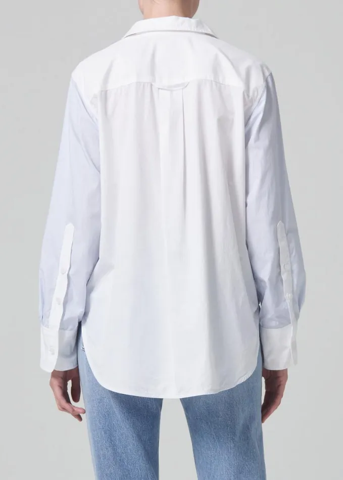Citizens Of Humanity Shay Popover Marsden Colorblock Women Tops