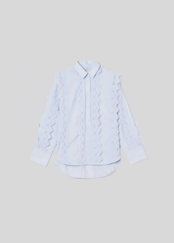 Citizens Of Humanity Shay Popover With Scalloped Trim Santa Cruz Women Tops