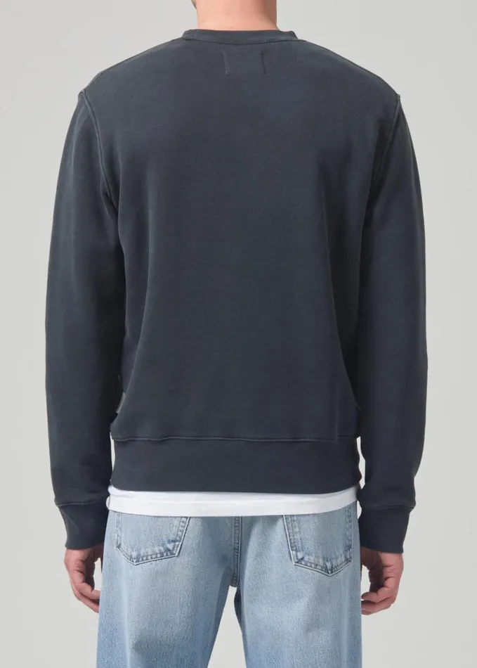 Citizens Of Humanity Vintage Crewneck Sweatshirt Charred Cedar Men Shirts