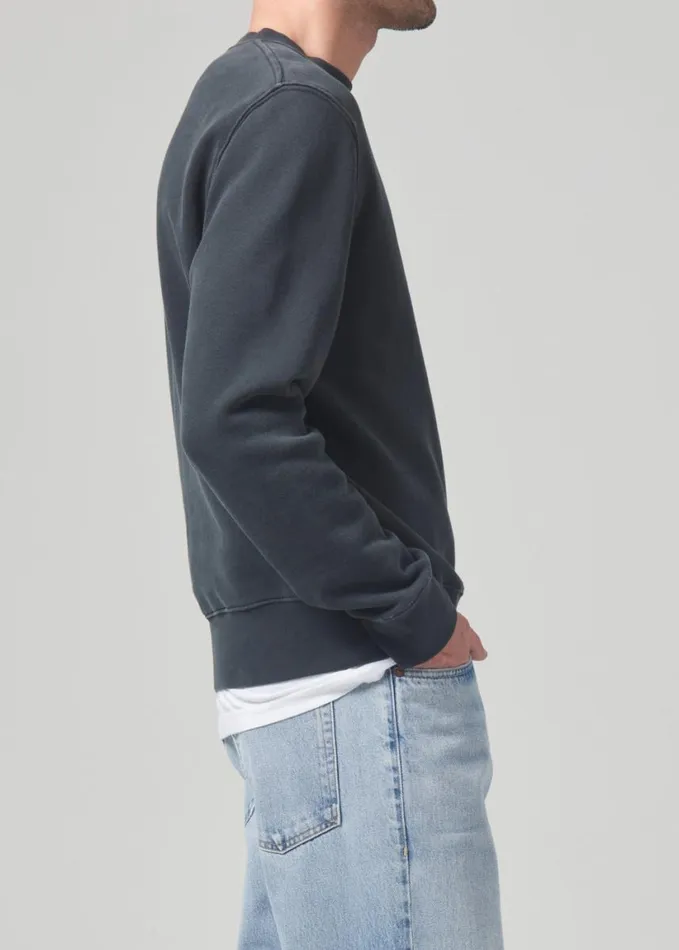 Citizens Of Humanity Vintage Crewneck Sweatshirt Charred Cedar Men Shirts