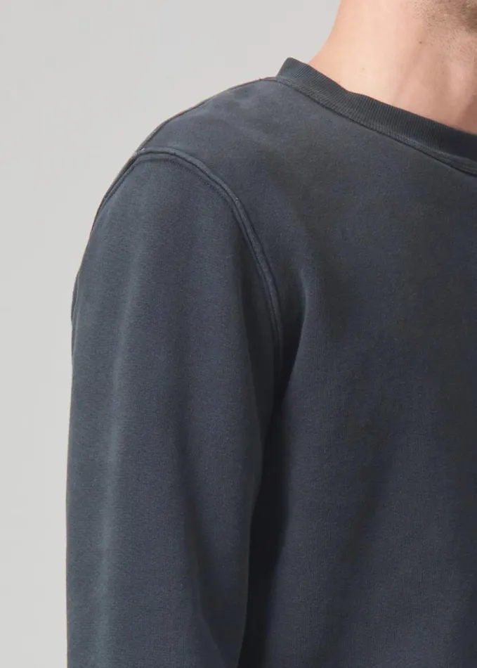 Citizens Of Humanity Vintage Crewneck Sweatshirt Charred Cedar Men Shirts