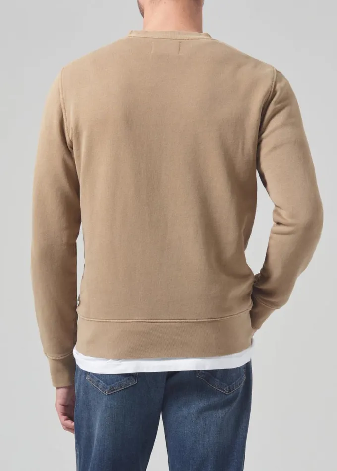 Citizens Of Humanity Vintage Crewneck Sweatshirt Khaki Classic Men Shirts