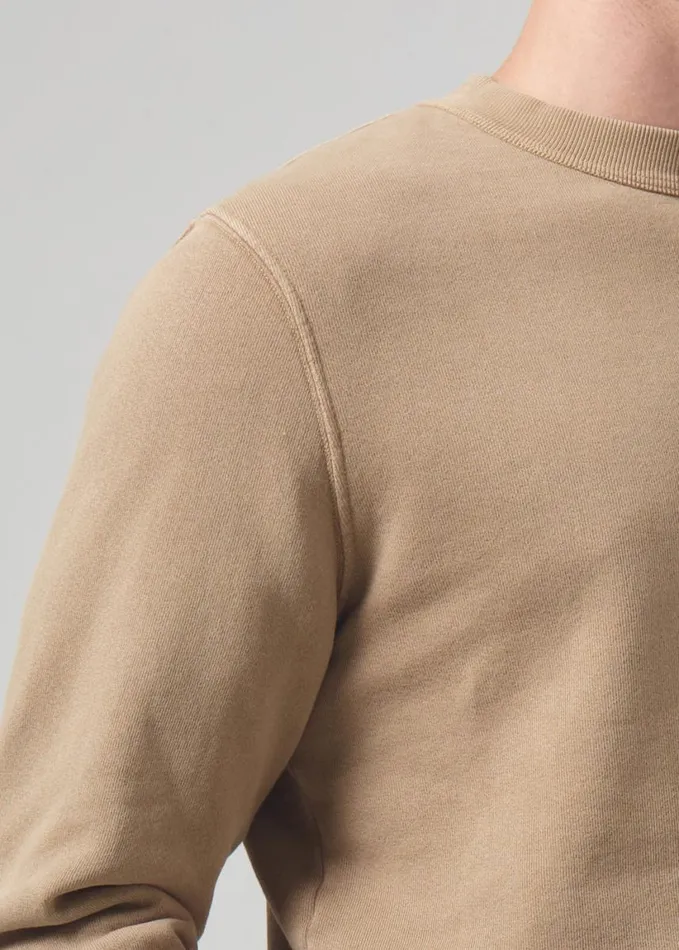 Citizens Of Humanity Vintage Crewneck Sweatshirt Khaki Classic Men Shirts