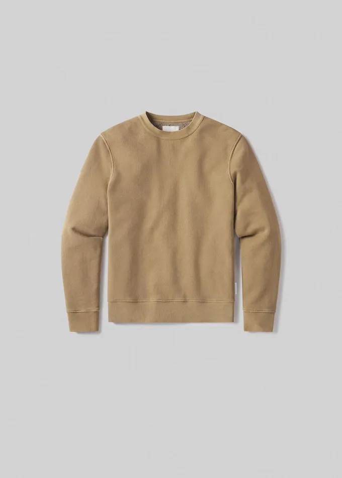 Citizens Of Humanity Vintage Crewneck Sweatshirt Khaki Classic Men Shirts
