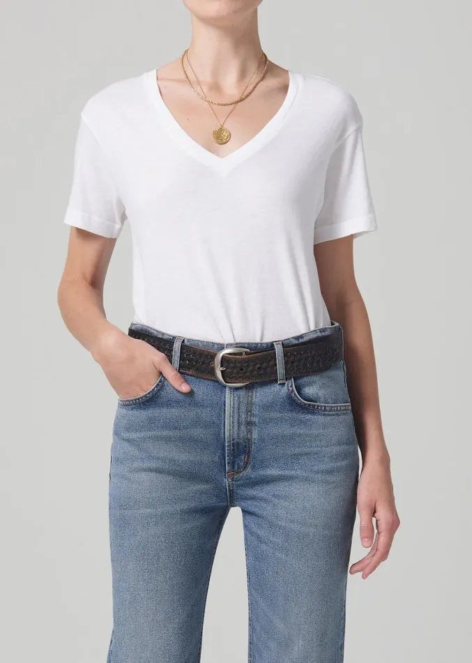 Citizens Of Humanity Willow VNeck White Women Tops