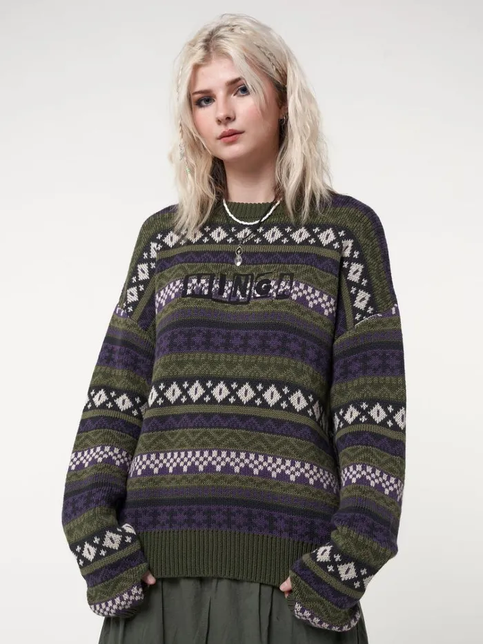 Clothing Aspen Jacquard Knit Jumper Minga London Sweaters