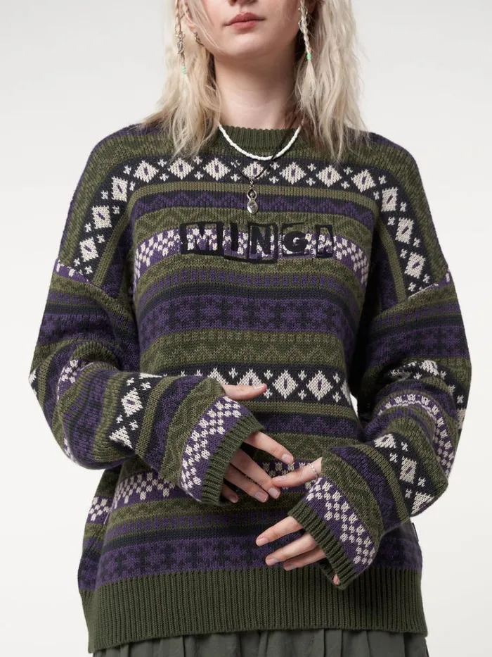 Clothing Aspen Jacquard Knit Jumper Minga London Sweaters